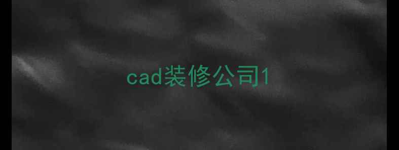 图片 cad装修公司1