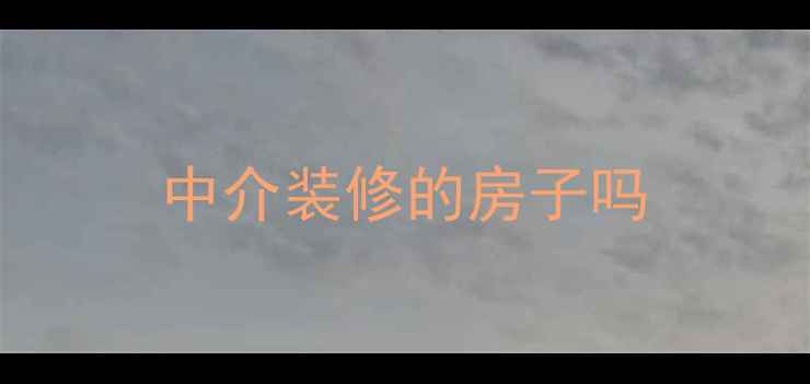 图片 中介装修的房子吗