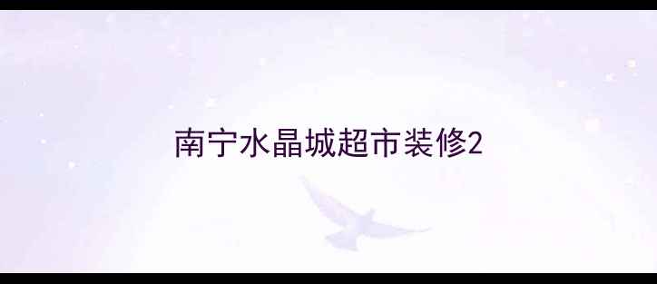 图片 南宁水晶城超市装修2