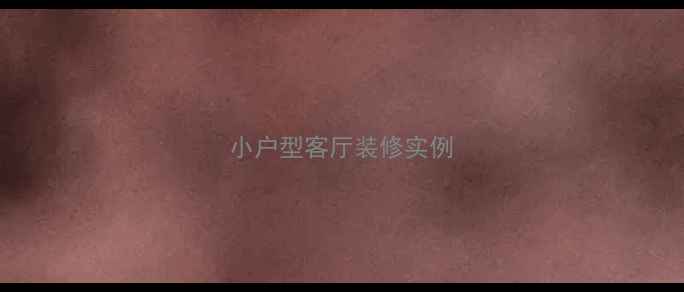 图片 小户型客厅装修实例