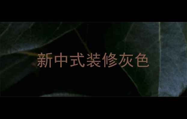 图片 新中式装修灰色