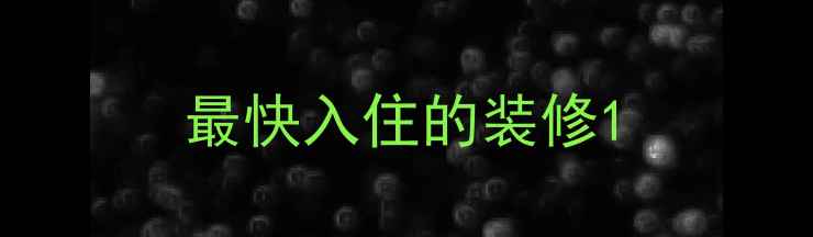 图片 最快入住的装修1