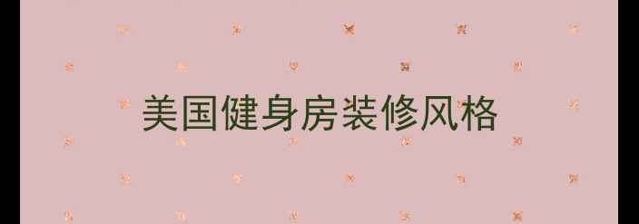 图片 美国健身房装修风格