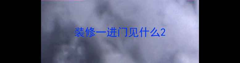 图片 装修一进门见什么2